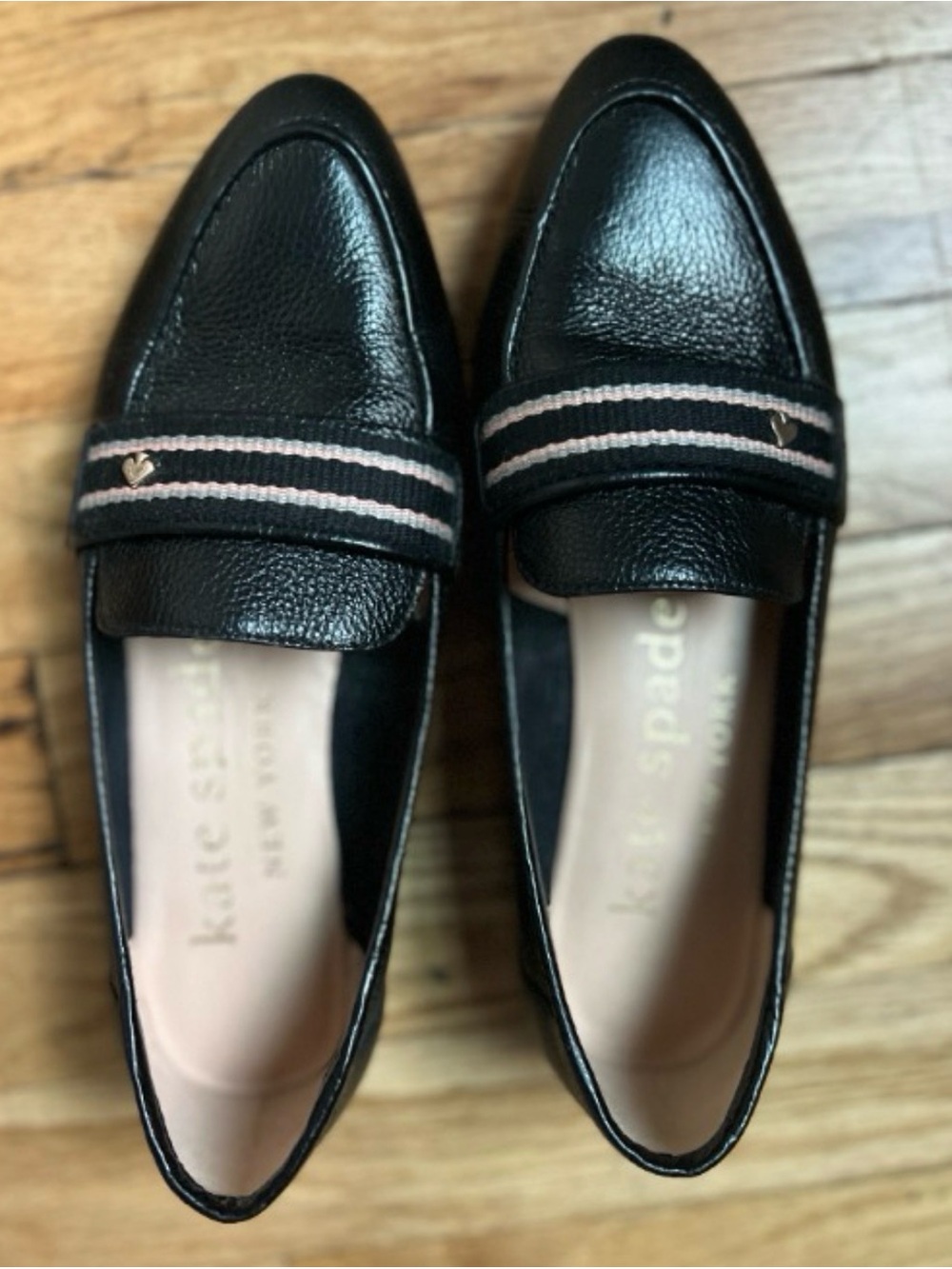 Kate Spade Black Leather Loafers - Picture 2 of 8